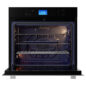 Stainless Steel European Convection Built-In Single Wall Oven (SWA3052DS) Head-on, Open