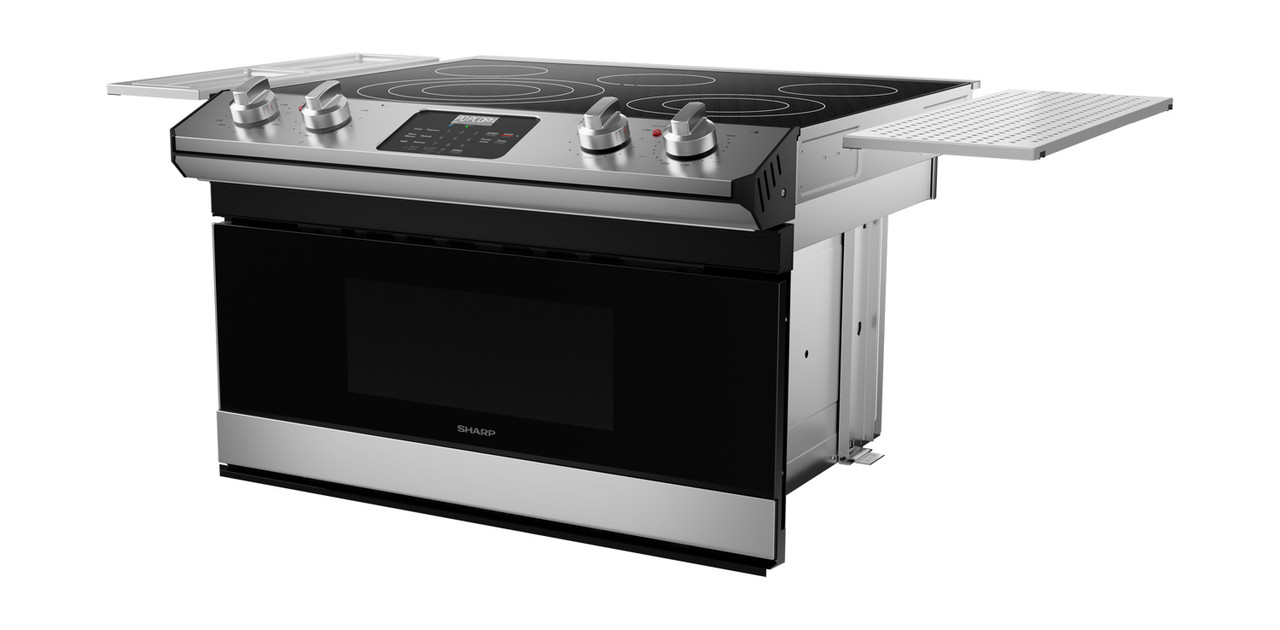 Smart Radiant Rangetop with Microwave Drawer™ Oven (STR3065HS) with Side Accessories 3QL