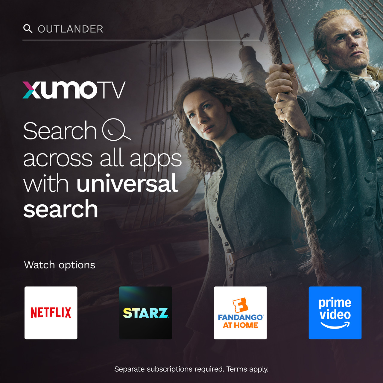 Sharp AQUOS QLED 55” Class (49.5” Diag.) 4K Ultra HD Smart TV (4T-C55HP7050U) XumoTV Infographic