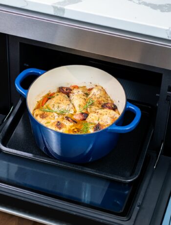 Dutch Oven in a Sharp Built-In SuperSteam Oven