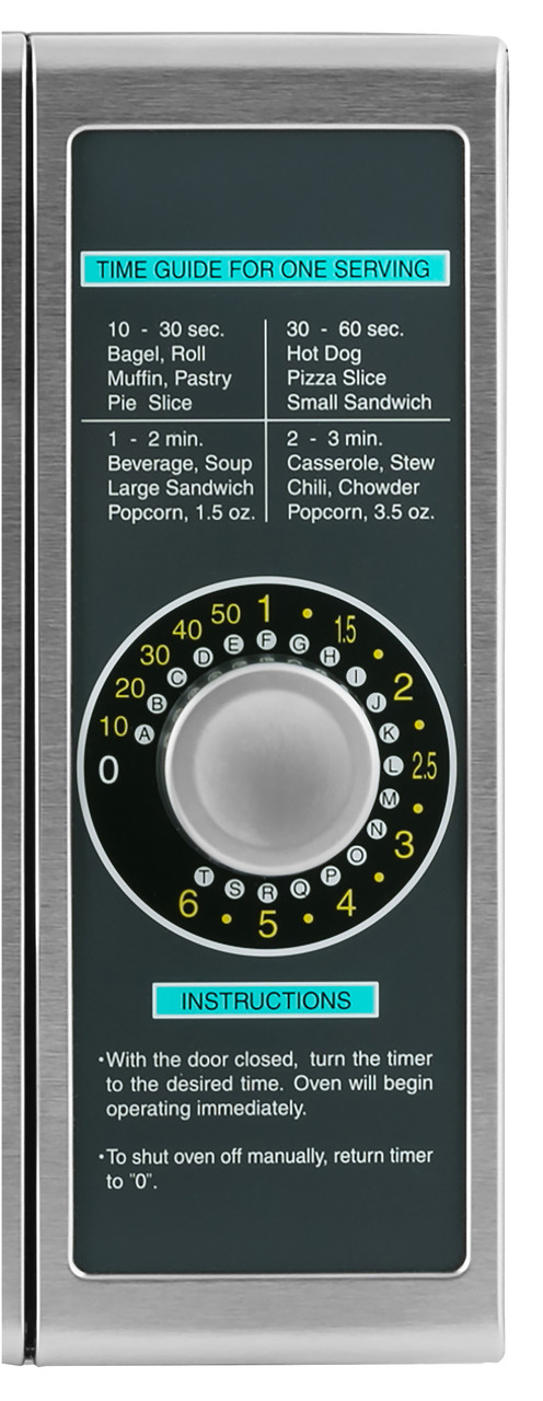 Medium-Duty Commercial Microwave Oven with 1000 Watts (R21LCFS) Control Panel
