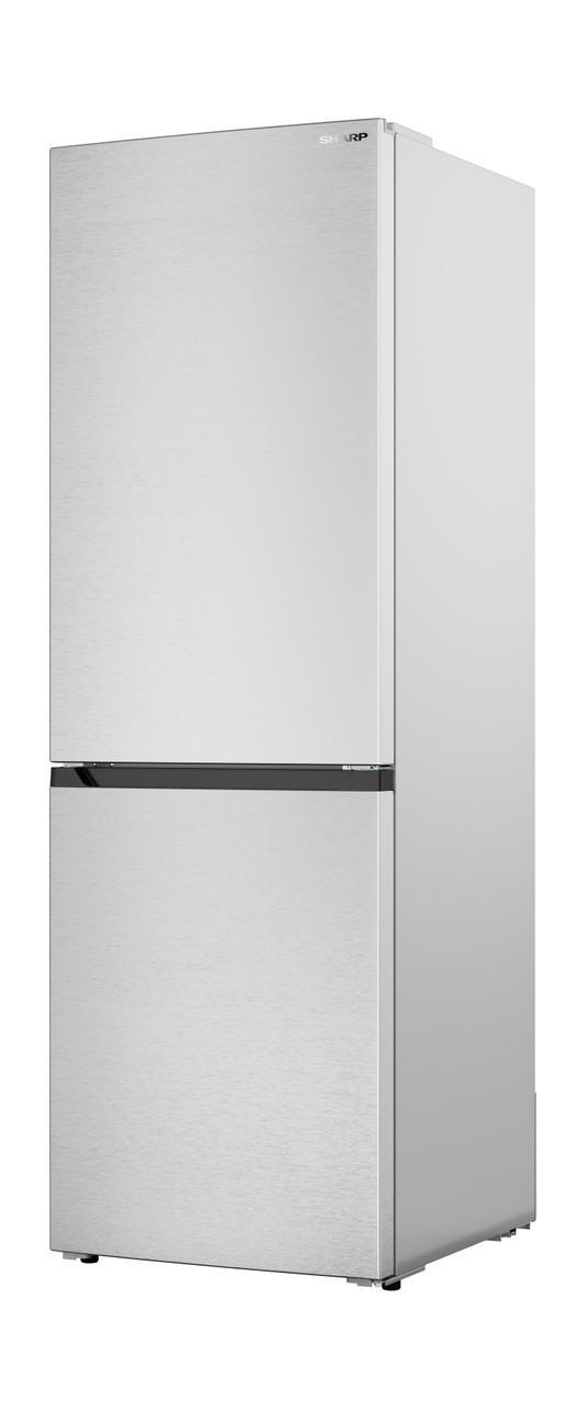 Sharp 24 in. Bottom-Freezer Counter-Depth Refrigerator (SJB1255GS) Left Angle View