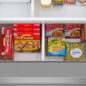 Sharp French 3-Door Refrigerator with Water Dispenser (SJF2955KS) freezer open with food