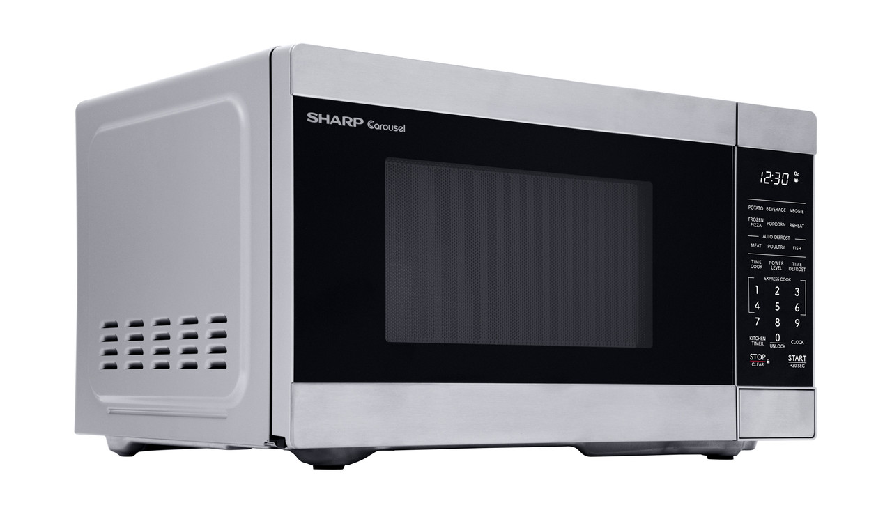 Sharp Carousel Countertop Microwave Oven (SMC0960KS) right angle
