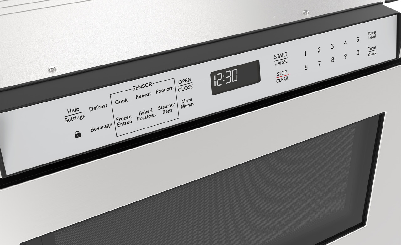 24 in. Built-In Stainless Steel Microwave Drawer Oven (SMD2430MS) Control panel