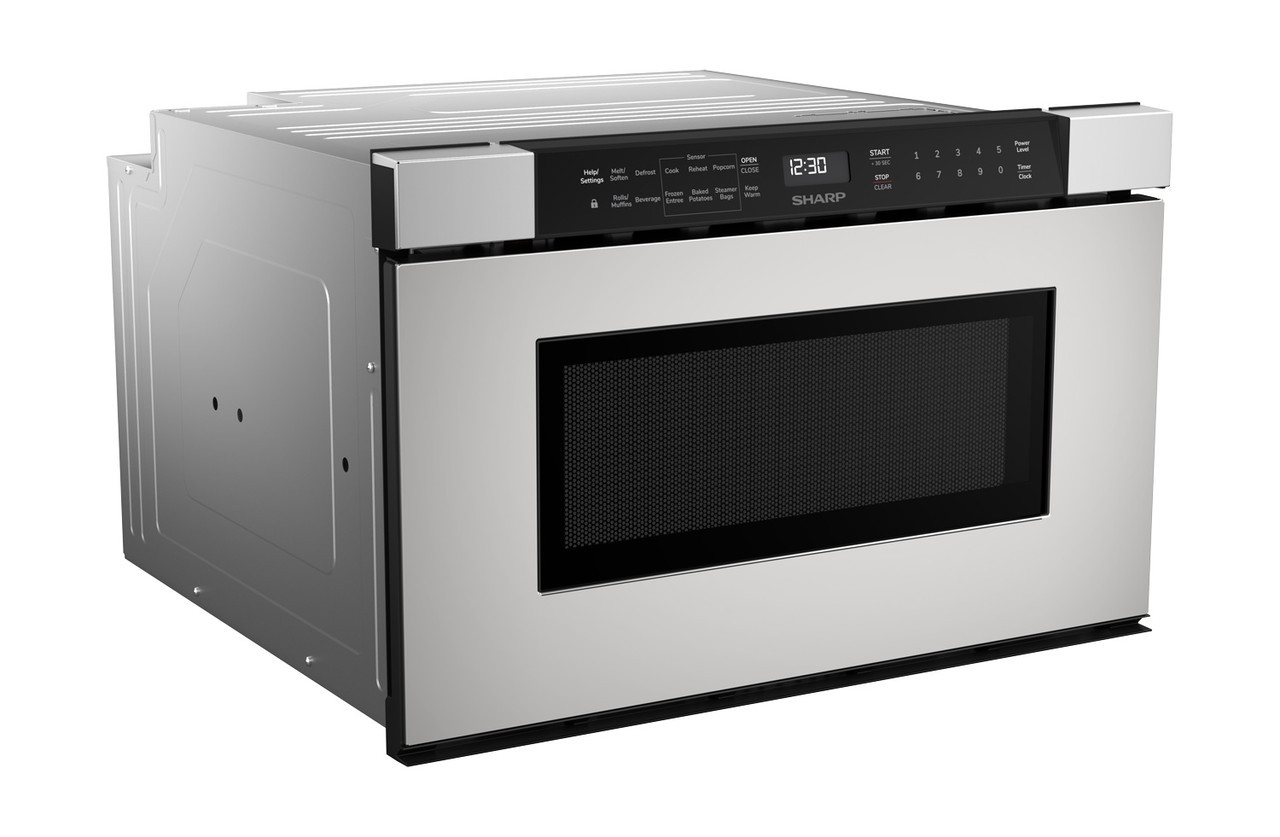 24 in. Built-In Stainless Steel Microwave Drawer Oven (SMD2440JS) right angle