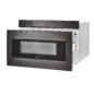 24 in. Black Microwave Drawer (SMD2470AH) – angled left, open drawer