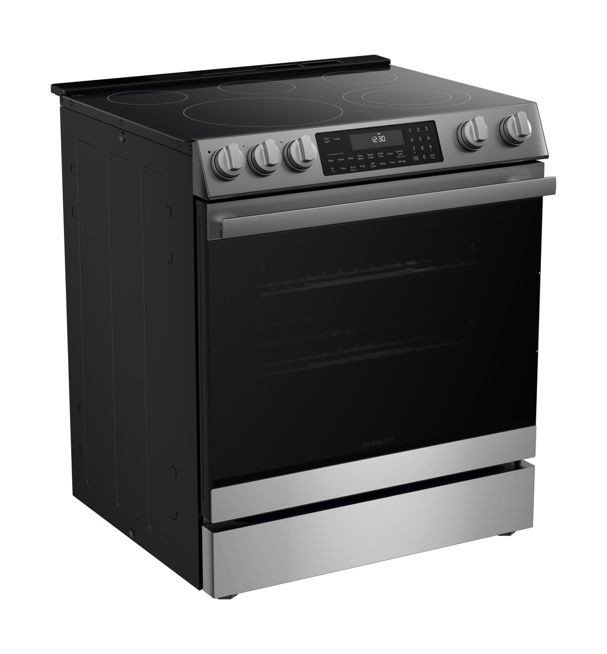 30 in. Electric Convection Slide-In Range with Air Fry (SSR3061JS) right angle