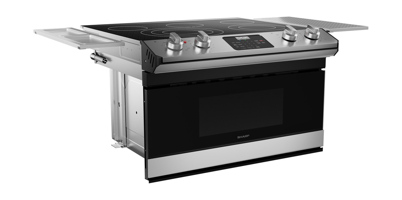 Smart Radiant Rangetop with Microwave Drawer™ Oven (STR3065HS) with Side Accessories 3QR
