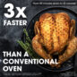 Sharp Celerity™ High-Speed Oven (SWA3099MS) 3x faster than a conventional oven infographic