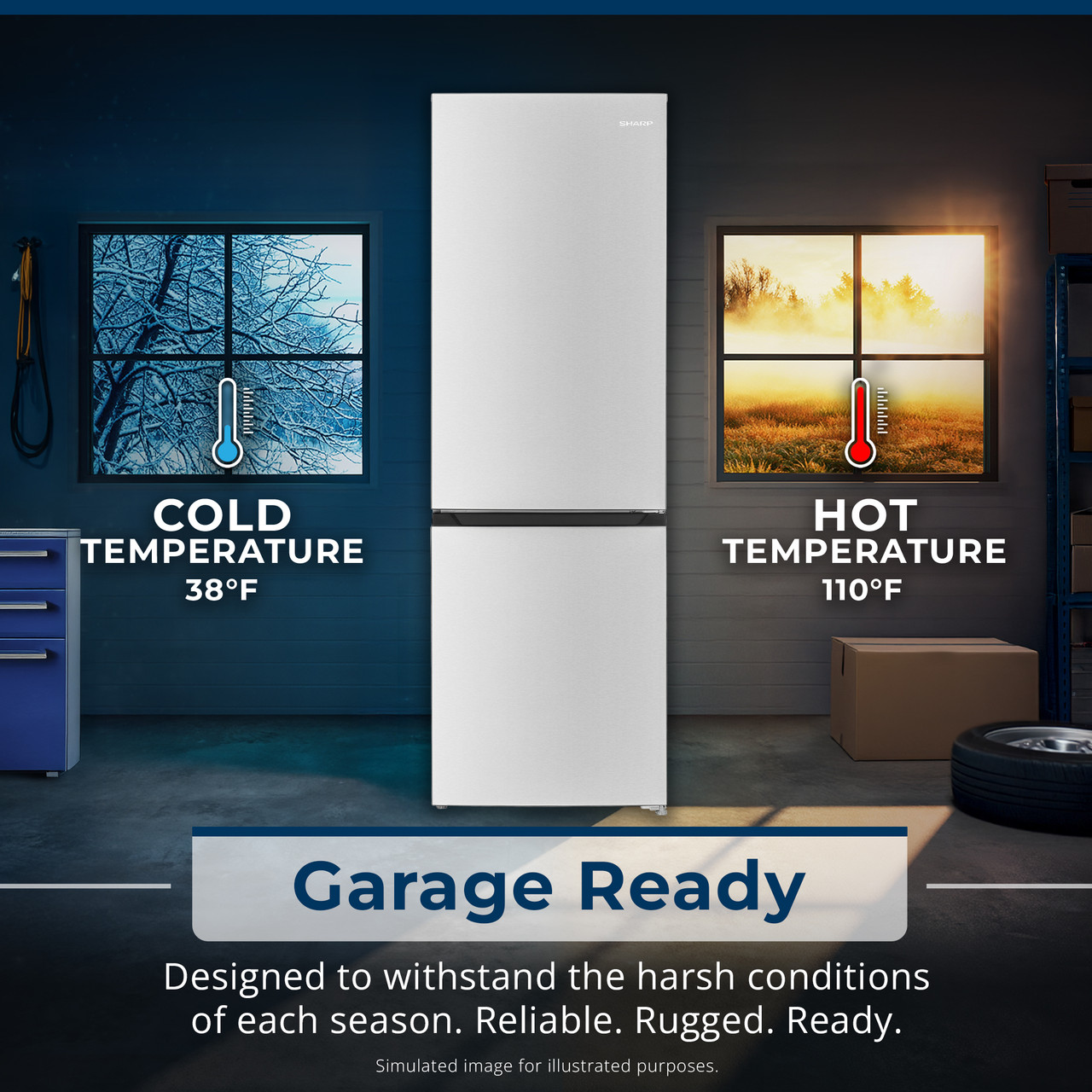 SJB1045SNS garage ready infographic
