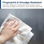 SJB1045SNS fingerprint resistant infographic