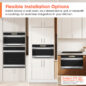 Sharp Celerity™ High-Speed Oven (SWA3099MS) Flexible installation options infographic