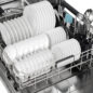 Sharp 24 in. Slide-In Stainless Steel Pocket Dishwasher (SDW6747GS) - Interior Bottom Rack filled