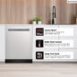 Sharp 24 in. Stainless Steel Dishwasher (SDW6768SMS) Features Infographic