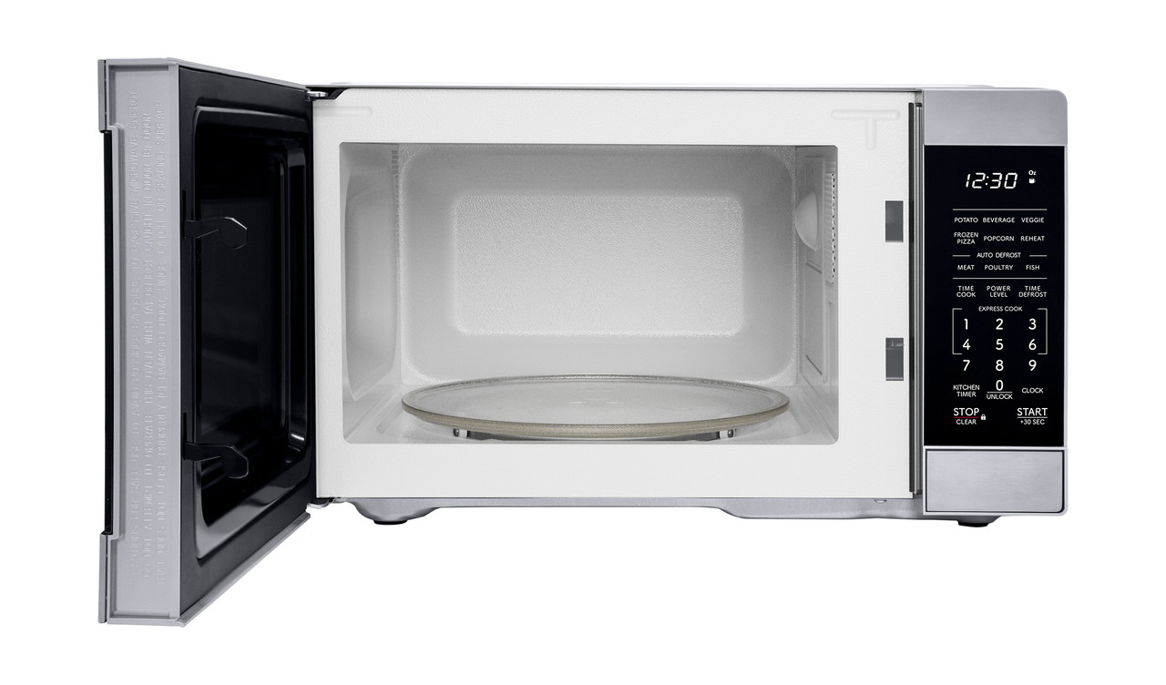 Sharp Carousel Countertop Microwave Oven (SMC0960KS) door open