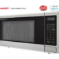 1.1 cu. ft. Sharp Stainless Steel Smart Microwave (SMC1139FS) – left side view