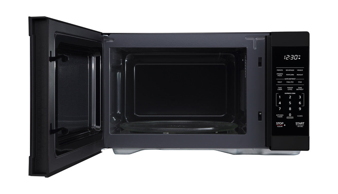 1.1 cu. ft. Countertop Microwave Oven (SMC1161HB) door open