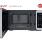 Sharp 1.1 cu. ft. Mid-Size Countertop Microwave Oven (SMC1162HS) door open