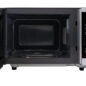 Sharp 1.4 cu. ft. 1100W Stainless Steel Countertop Microwave Oven with Inverter Technology (SMC1464KS) door open