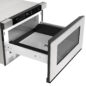 24 in. Built-In Stainless Steel Microwave Drawer Oven (SMD2420MS) Opened close up