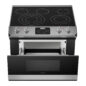 Smart Radiant Rangetop with Microwave Drawer™ Oven (STR3065HS) top front view drawer open