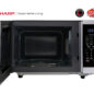Family-Size Countertop Microwave Oven (SMC1464HS) door open
