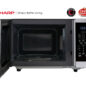 1.4 cu. ft. Countertop Microwave Oven with Inverter Technology (SMC1465HM) door open