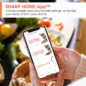 Sharp Celerity™ High-Speed Oven (SWA3099MS) Sharp Home App infographic
