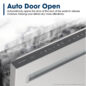 Sharp 24 in. Stainless Steel Dishwasher (SDW6748SNS) Auto Door Open Infographic