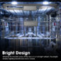 Sharp 24 in. Stainless Steel Dishwasher (SDY6748SNS) Bright LED Interior Infographic