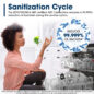 Sharp 24 in. Stainless Steel Dishwasher (SDY6735DNS) Sanitization Cycle Infographic