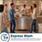 Sharp 24 in. Stainless Steel Dishwasher (SDY6735DNS) Express Wash Infographic