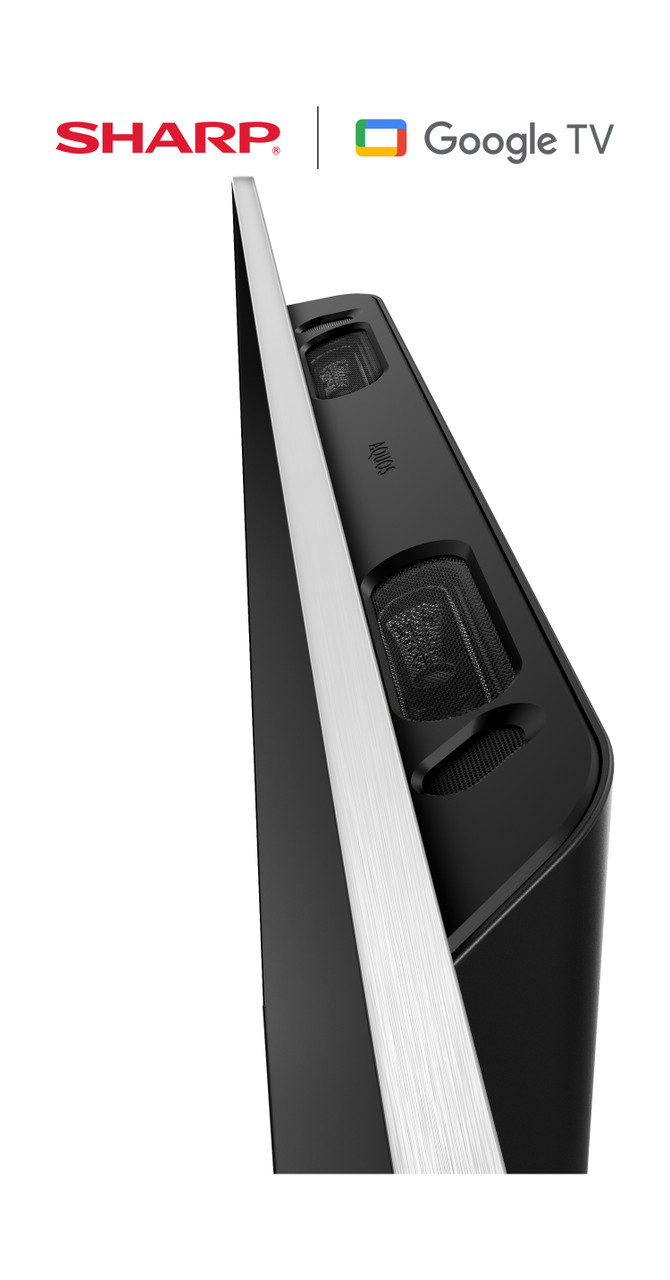 Sharp 65" Class AQUOS XLED 4K Ultra HD Mini LED Google TV (4T-C65FV1U) ports