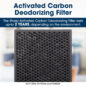 Activated Carbon Deodorizing Filter
The Sharp Activated Carbon Deodorizing Filter lasts up to 2 years, depending on the environment
KCP110UW, KCP70UW, and FXJ80UW