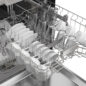 24 in. Slide-In Stainless Steel Hybrid Dishwasher (SDW6506JS) middle rack filled with dishes