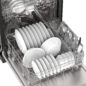 Sharp 24 in. Stainless Steel Dishwasher (SDY6735DNS) Lower Rack Filled