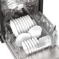 Sharp 24 in. Stainless Steel Dishwasher (SDY6768SMS) Lower Rack Filled