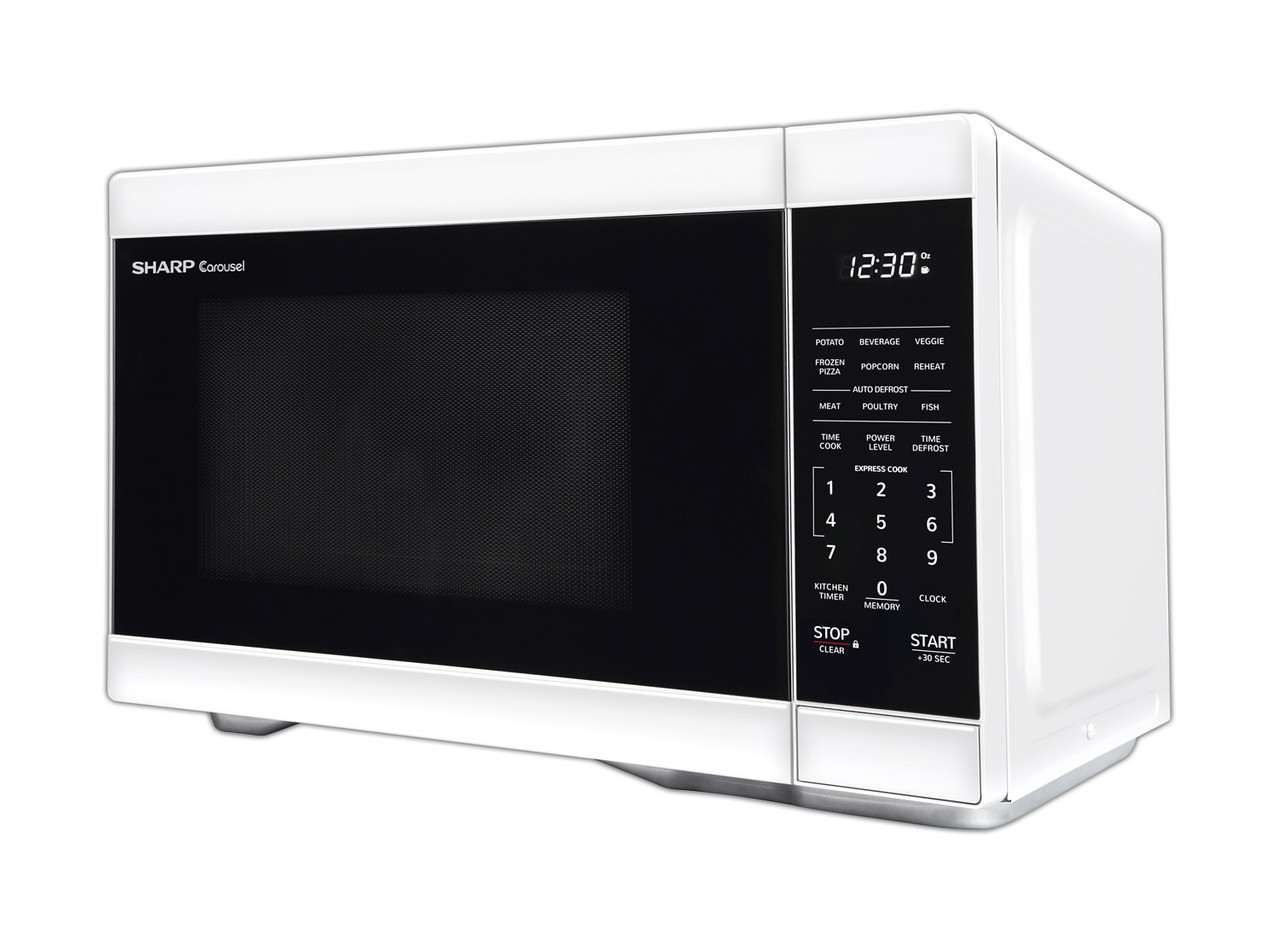 1.1 cu. ft. White Countertop Microwave Oven (SMC1161HW) drama