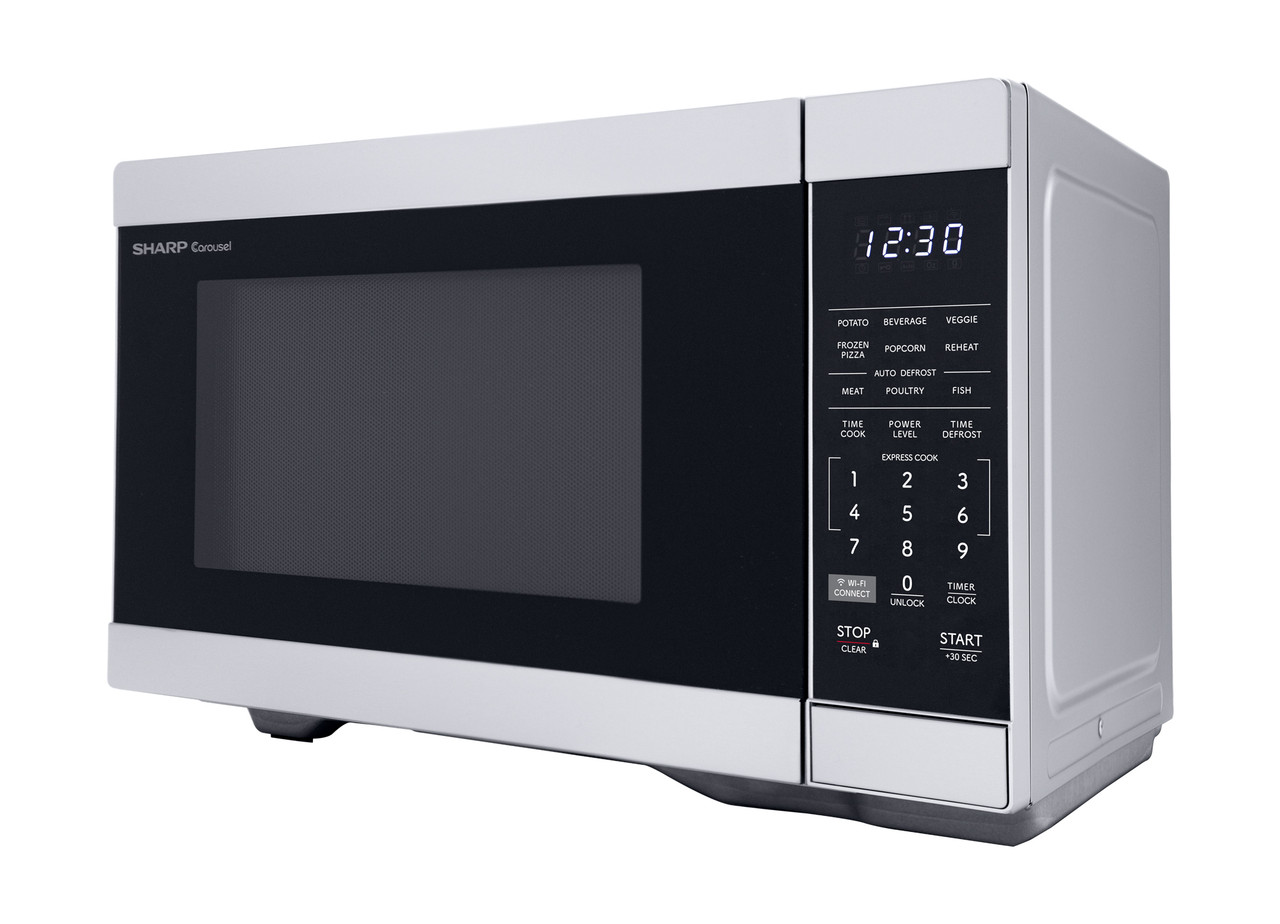 1.1 cu. ft. Smart Countertop Microwave Oven (SMC1169KS) drama angle