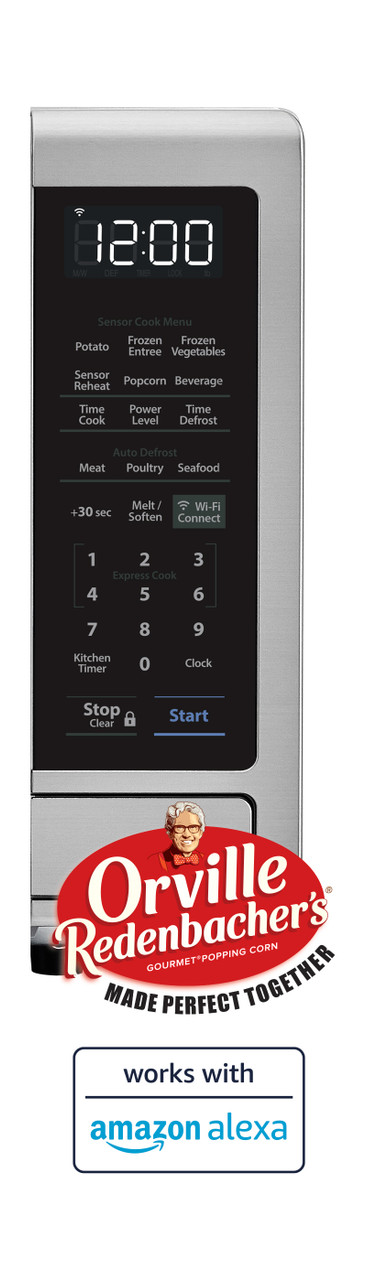 1.4 cu. ft. Sharp Stainless Steel Smart Microwave (SMC1449FS) – control panel