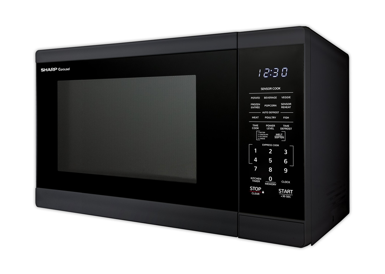 1.4 cu. ft. Black Countertop Microwave Oven (SMC1461HB) drama