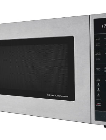Sharp 1.5 cu. ft. 900W Stainless Steel Countertop Microwave Oven (SMC1585KS) drama angle