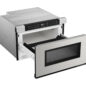 24 in. Built-In Stainless Steel Microwave Drawer Oven (SMD2440JS) right angle open