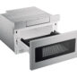 Sharp SMD2470ASY 24-inch Stainless Steel Microwave Drawer – angled right, drawer open
