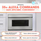 24 in. Smart Microwave Drawer Oven (SMD2479JS) Alexa Commands Infographic