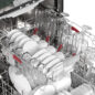 Sharp 24 in. Stainless Steel Dishwasher (SDY6768SMS) Upper Rack Filled