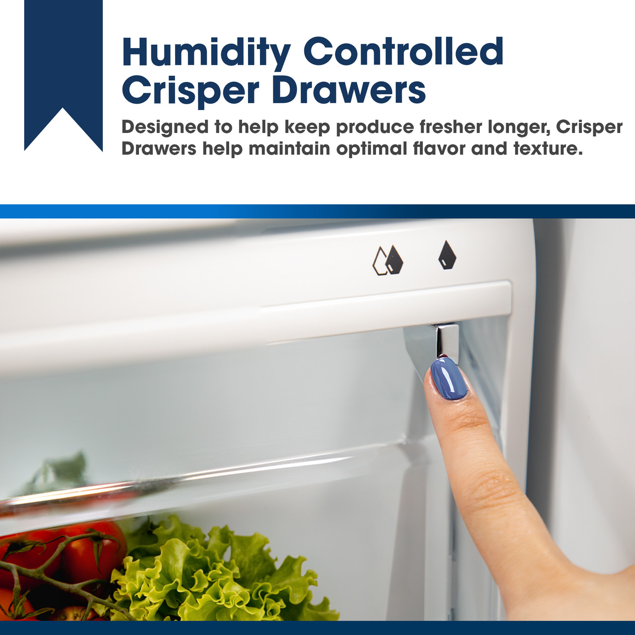 28.9 cu.ft. French 3-Door 36 in. Width Standard Depth Refrigerator with Water Dispenser in Stainless Steel (SJF2955MS) Humidity Controlled Crispers
