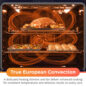 SSR3076SNS 6.3 cu. ft. Slide-in Electric Range True European Convection Infographic