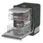 Sharp 24 in. Stainless Steel Dishwasher (SDY6768SMS) 3-Quarter-Left Opened